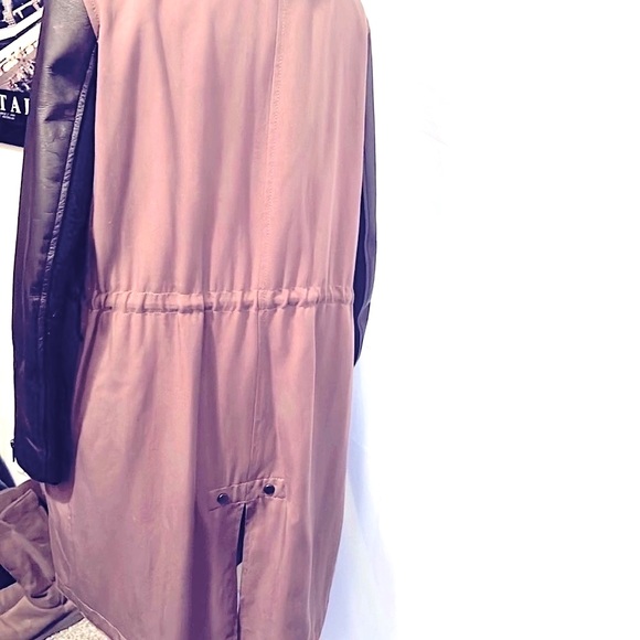 NWOT⚡️ALL SAINTS⚡️Coat/Leather Sleeves⚡️ - Picture 5 of 15